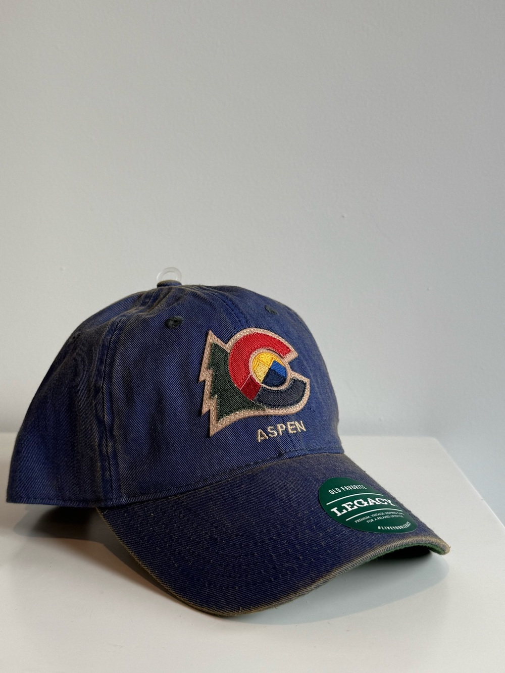 Aspen Embroidered Logo Navy Baseball Cap